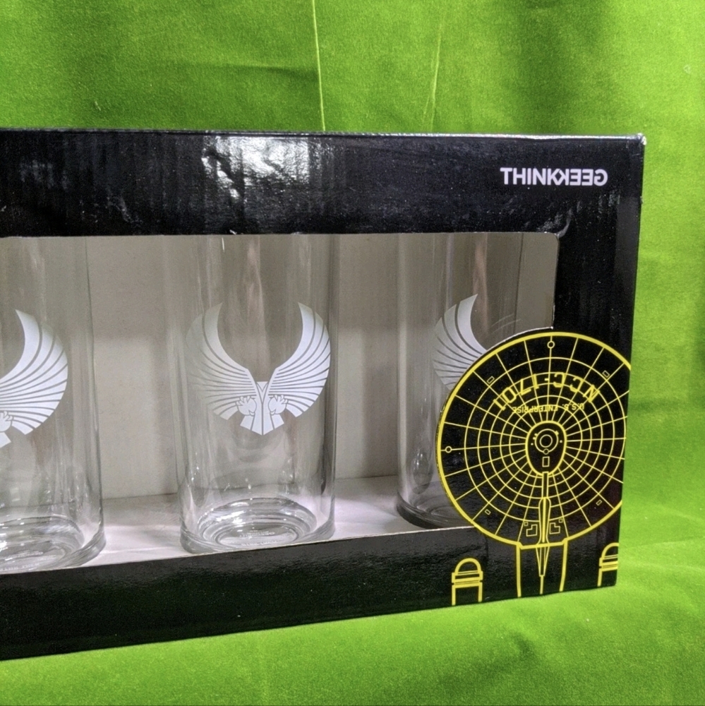 STAR TREK: The Original Series Romulan Ale Pint Glasses NIB - Picture 3 of 8